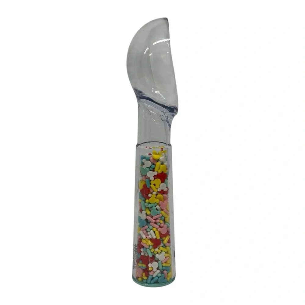 Disney Parks Acrylic Confetti Ice Cream Scoop Mickey Mouse Pastel Colors 7.25